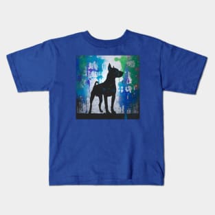Patterdale Terrier Watercolor Art Piece Kids T-Shirt
